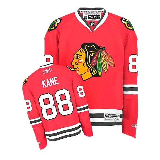 KANE Chicago Blackhawks Youth Pre-School Replica Reebok HOME Red