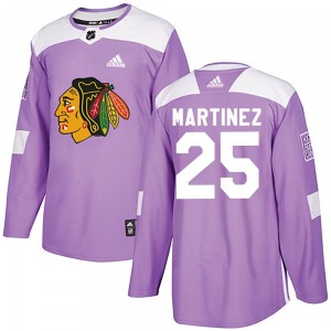 Youth Authentic Chicago Blackhawks Alec Martinez Purple Fights Cancer Practice Official Adidas Jersey