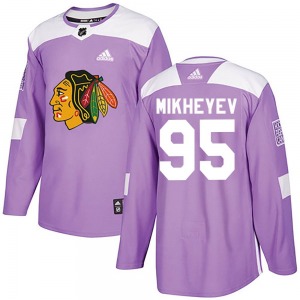 Youth Authentic Chicago Blackhawks Ilya Mikheyev Purple Fights Cancer Practice Official Adidas Jersey