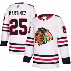 Youth Authentic Chicago Blackhawks Alec Martinez White Away Official Adidas Jersey