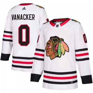 Youth Authentic Chicago Blackhawks Marek Vanacker White Away Official Adidas Jersey