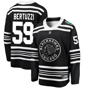 Adult Breakaway Chicago Blackhawks Tyler Bertuzzi Black 2019 Winter Classic Official Fanatics Branded Jersey