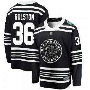 Adult Breakaway Chicago Blackhawks Ryder Rolston Black 2019 Winter Classic Official Fanatics Branded Jersey