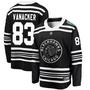 Adult Breakaway Chicago Blackhawks Marek Vanacker Black 2019 Winter Classic Official Fanatics Branded Jersey