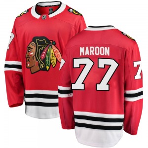 Youth Breakaway Chicago Blackhawks Pat Maroon Red Home Official Fanatics Branded Jersey