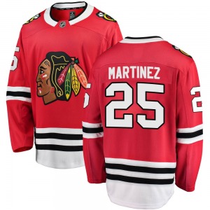 Youth Breakaway Chicago Blackhawks Alec Martinez Red Home Official Fanatics Branded Jersey