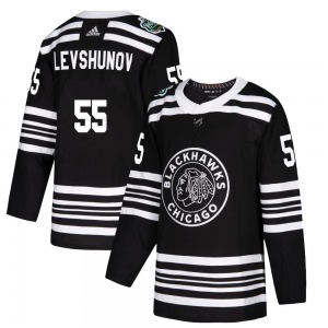 Adult Authentic Chicago Blackhawks Artyom Levshunov Black 2019 Winter Classic Official Adidas Jersey