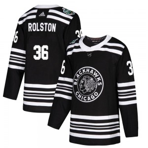 Adult Authentic Chicago Blackhawks Ryder Rolston Black 2019 Winter Classic Official Adidas Jersey