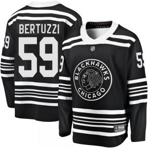 Adult Premier Chicago Blackhawks Tyler Bertuzzi Black Breakaway Alternate 2019/20 Official Fanatics Branded Jersey