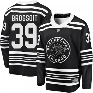 Adult Premier Chicago Blackhawks Laurent Brossoit Black Breakaway Alternate 2019/20 Official Fanatics Branded Jersey