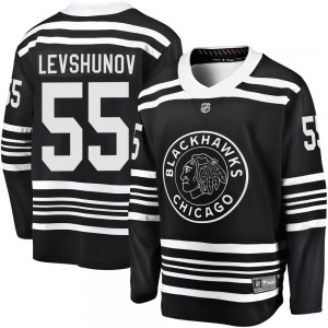 Adult Premier Chicago Blackhawks Artyom Levshunov Black Breakaway Alternate 2019/20 Official Fanatics Branded Jersey