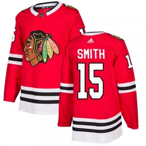 Adult Authentic Chicago Blackhawks Craig Smith Red Home Official Adidas Jersey