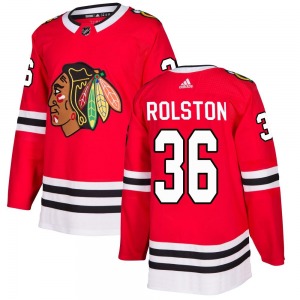 Adult Authentic Chicago Blackhawks Ryder Rolston Red Home Official Adidas Jersey