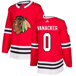 Adult Authentic Chicago Blackhawks Marek Vanacker Red Home Official Adidas Jersey