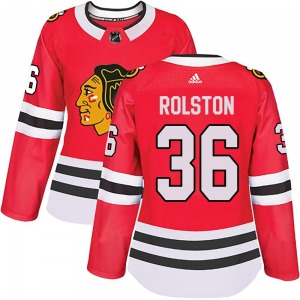 Women's Authentic Chicago Blackhawks Ryder Rolston Red Home Official Adidas Jersey