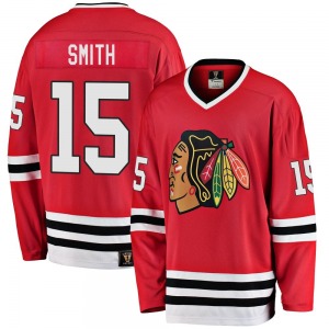 Youth Premier Chicago Blackhawks Craig Smith Red Breakaway Heritage Official Fanatics Branded Jersey