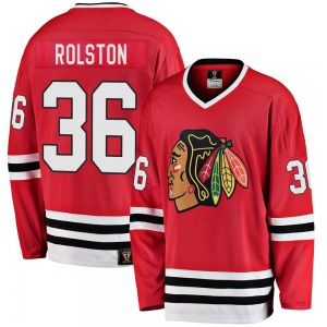 Youth Premier Chicago Blackhawks Ryder Rolston Red Breakaway Heritage Official Fanatics Branded Jersey