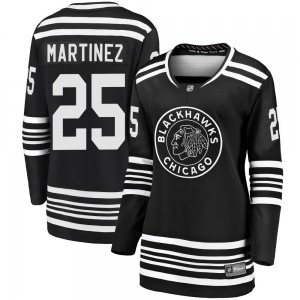 Women's Premier Chicago Blackhawks Alec Martinez Black Breakaway Alternate 2019/20 Official Fanatics Branded Jersey