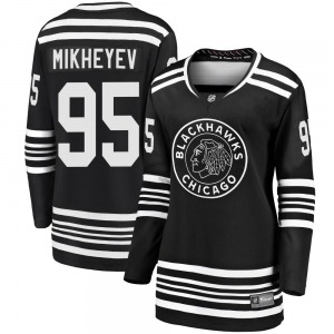 Women's Premier Chicago Blackhawks Ilya Mikheyev Black Breakaway Alternate 2019/20 Official Fanatics Branded Jersey