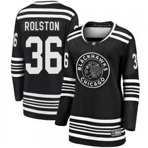 Women's Premier Chicago Blackhawks Ryder Rolston Black Breakaway Alternate 2019/20 Official Fanatics Branded Jersey