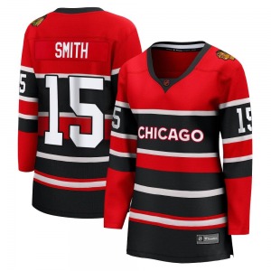 Women's Breakaway Chicago Blackhawks Craig Smith Red Special Edition 2.0 Official Fanatics Branded Jersey