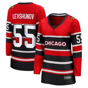 Women's Breakaway Chicago Blackhawks Artyom Levshunov Red Special Edition 2.0 Official Fanatics Branded Jersey