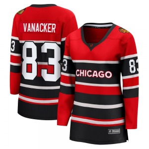 Women's Breakaway Chicago Blackhawks Marek Vanacker Red Special Edition 2.0 Official Fanatics Branded Jersey