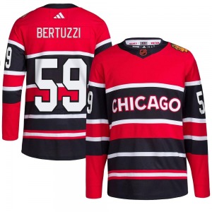 Youth Authentic Chicago Blackhawks Tyler Bertuzzi Red Reverse Retro 2.0 Official Adidas Jersey