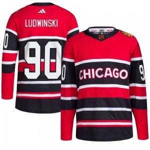 Youth Authentic Chicago Blackhawks Paul Ludwinski Red Reverse Retro 2.0 Official Adidas Jersey