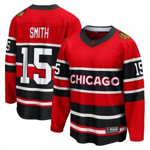 Youth Breakaway Chicago Blackhawks Craig Smith Red Special Edition 2.0 Official Fanatics Branded Jersey