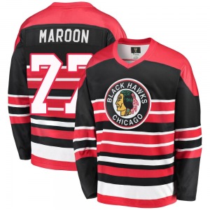 Adult Premier Chicago Blackhawks Pat Maroon Red/Black Breakaway Heritage Official Fanatics Branded Jersey