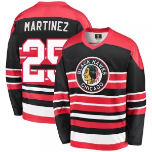 Adult Premier Chicago Blackhawks Alec Martinez Red/Black Breakaway Heritage Official Fanatics Branded Jersey