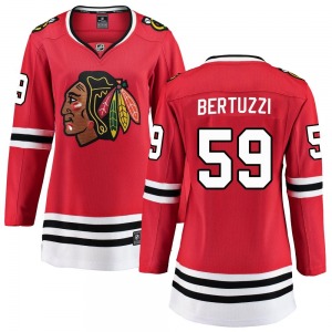 Women's Breakaway Chicago Blackhawks Tyler Bertuzzi Red Home Official Fanatics Branded Jersey