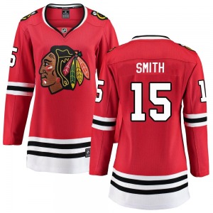 Women's Breakaway Chicago Blackhawks Craig Smith Red Home Official Fanatics Branded Jersey