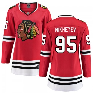 Women's Breakaway Chicago Blackhawks Ilya Mikheyev Red Home Official Fanatics Branded Jersey