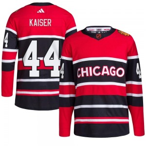 Adult Authentic Chicago Blackhawks Wyatt Kaiser Red Reverse Retro 2.0 Official Adidas Jersey